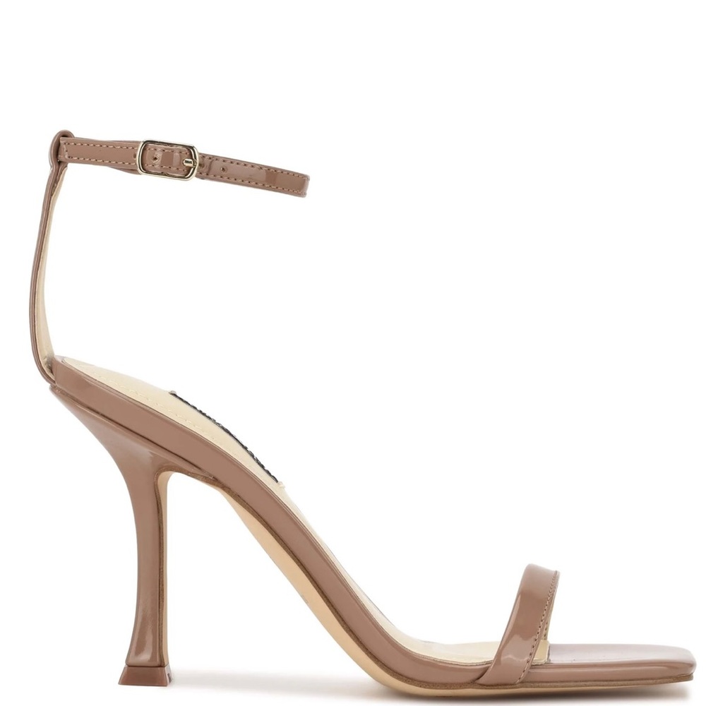 Nude Ankle Strap Heel